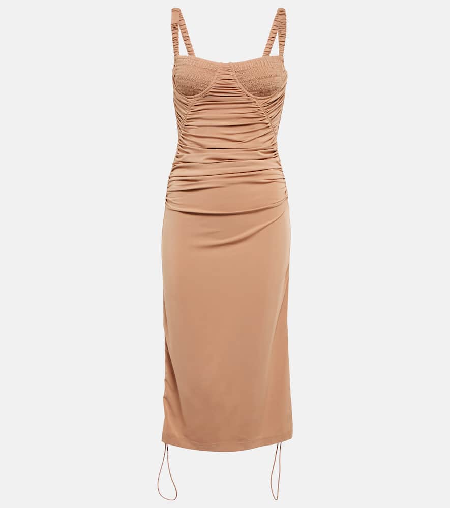 Dion Lee Ruched midi dress