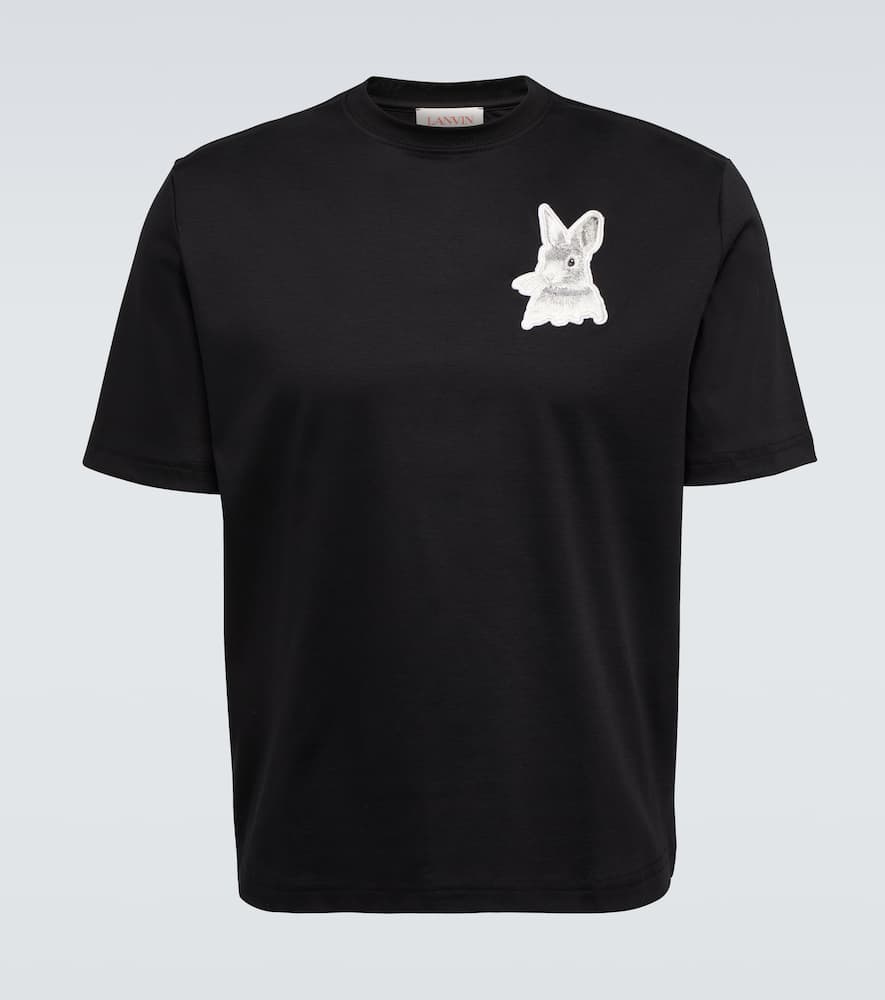 Lanvin T-shirt E Polo Nero In Black