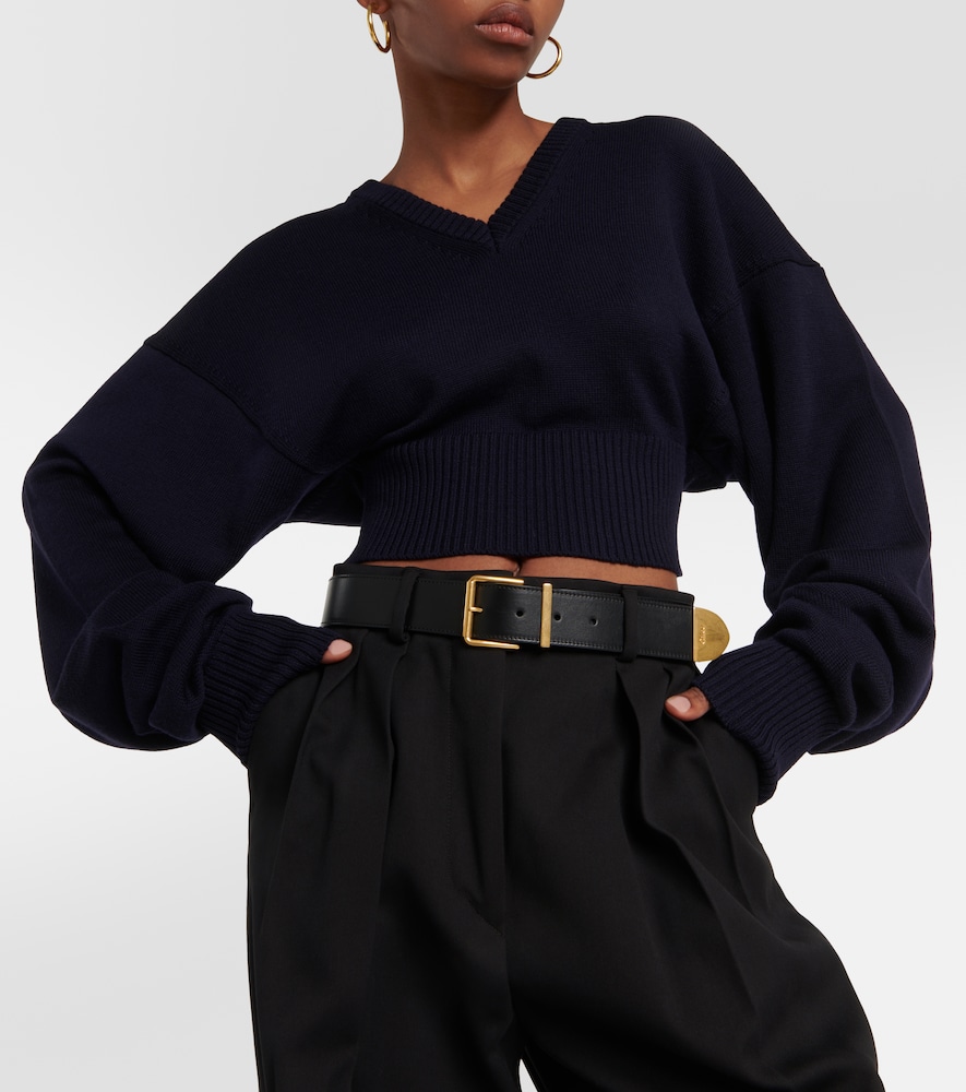  Sportmax Sportmax Pomez Cropped Wool Sweater 
