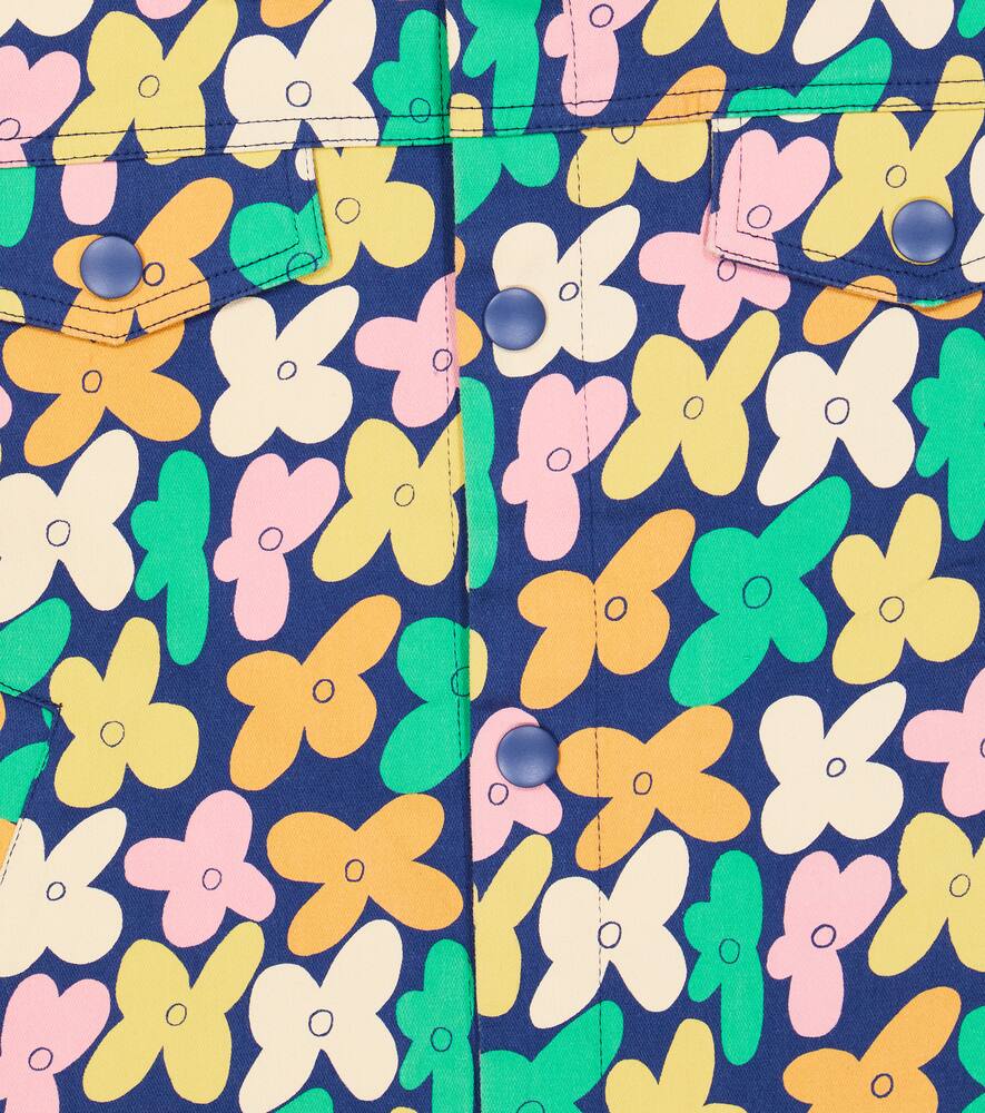 Jellymallow Flower Cotton-blend Jacket In Navy