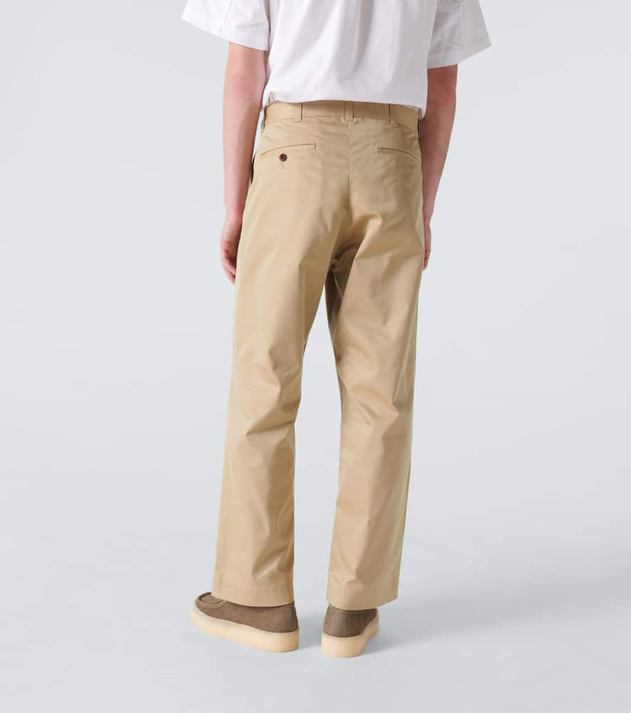 Shop Junya Watanabe X Brooks Brothers Gabardine Chinos In Beige