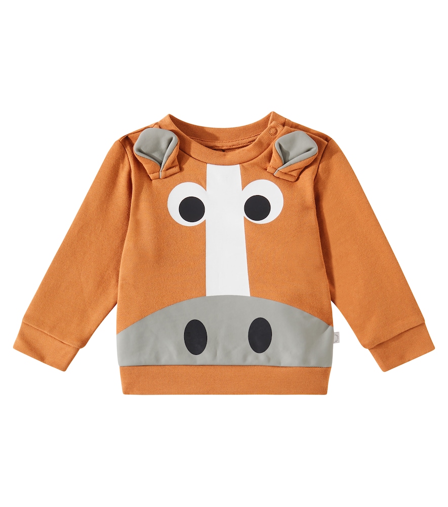 Stella McCartney Kids Baby printed cotton fleece sweatshirt　ステラ マッカートニー キッズ ベビー プリント コットン フリース スウェットシャツ Stella
