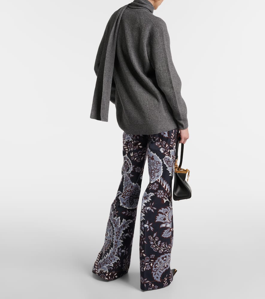 Etro Wool-blend Sweater In Grey