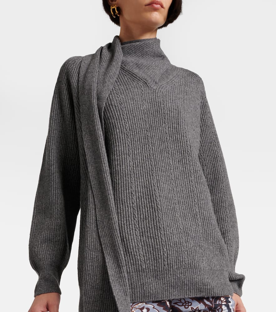 Etro Wool-blend Sweater In Grey
