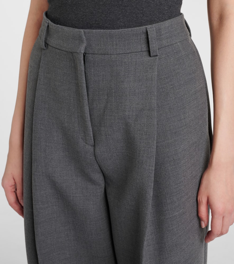 Totême Gerade Low-rise-hose In Grau