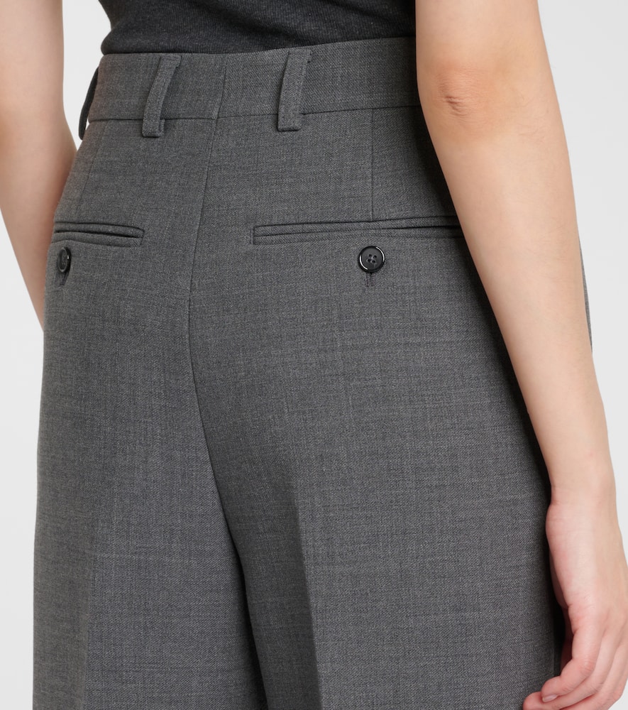 Totême Gerade Low-rise-hose In Grau