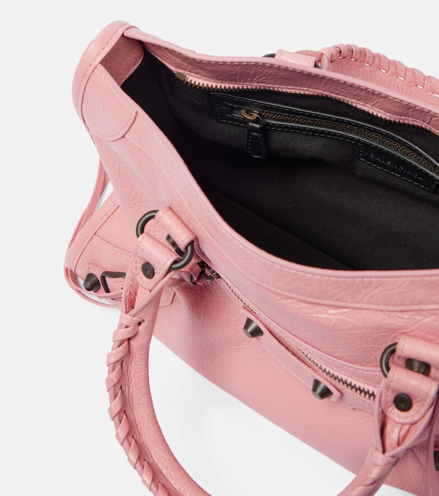 Balenciaga Le City Leather Shoulder Bag In Pink