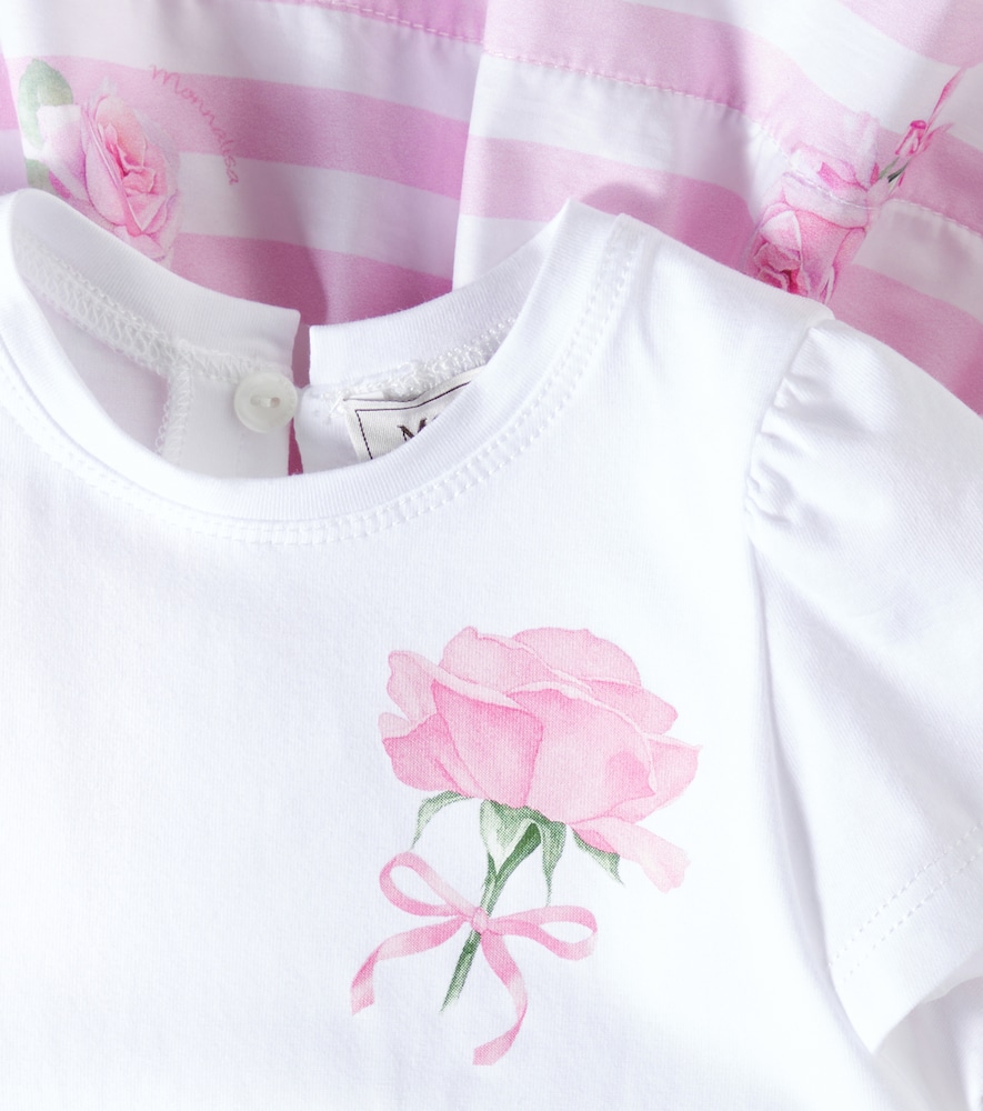  Monnalisa Monnalisa Baby Kleid Aus Einem Baumwollgemisch 
