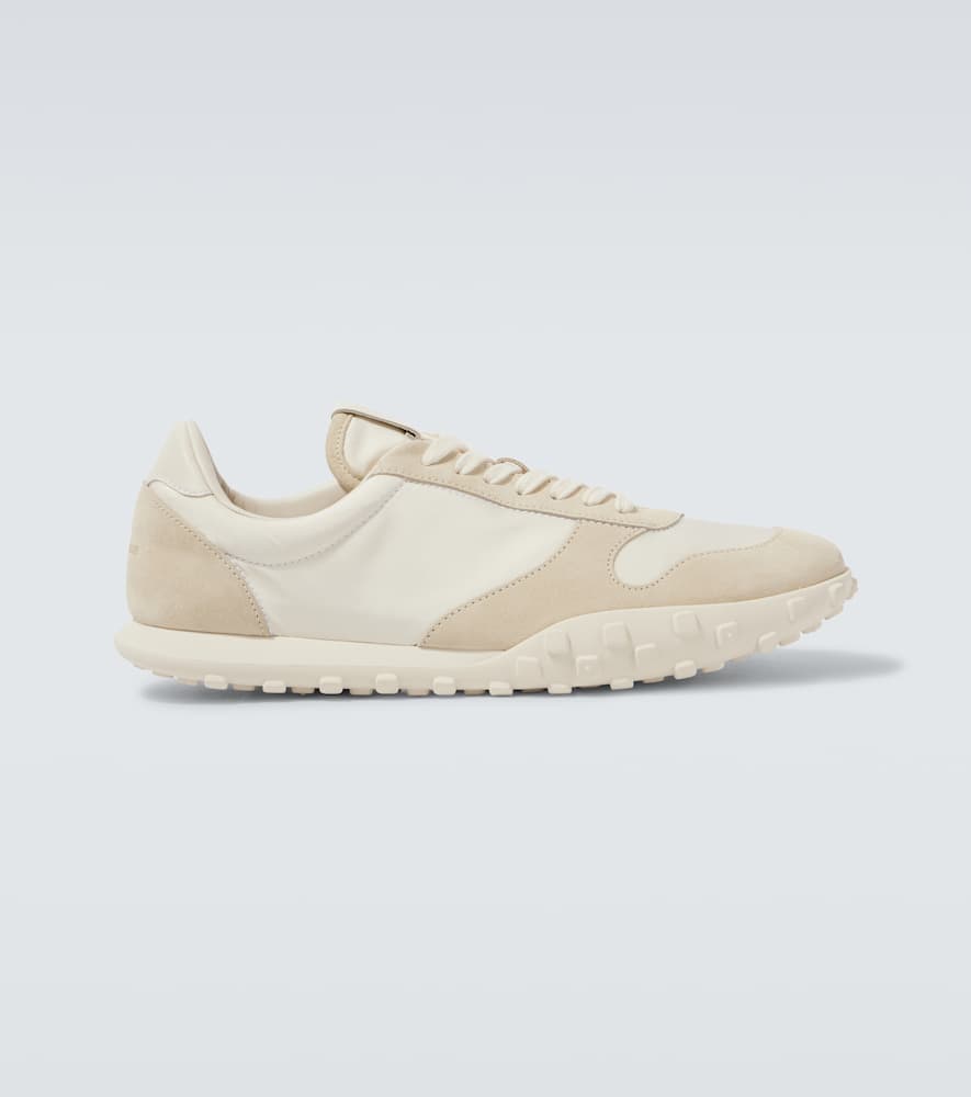 スニーカー JIL SANDER Two-Tone Fabric And Suede Sneakers Jil Sander Two-tone Fabric And Suede Sneakers | ModeSens