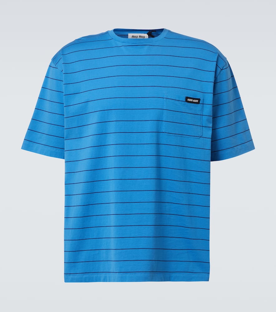 Striped cotton jersey T-shirt