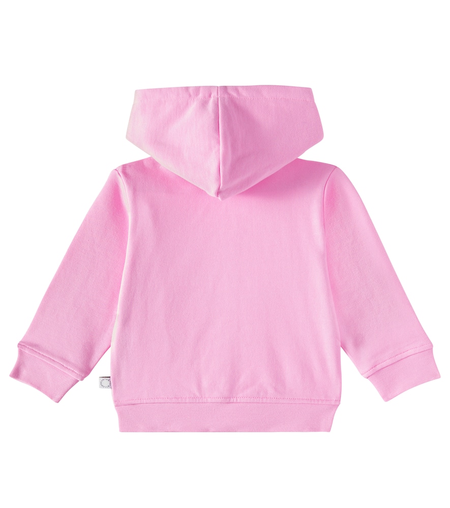 Stella Mccartney Baby Printed Cotton Hoodie In Rosa