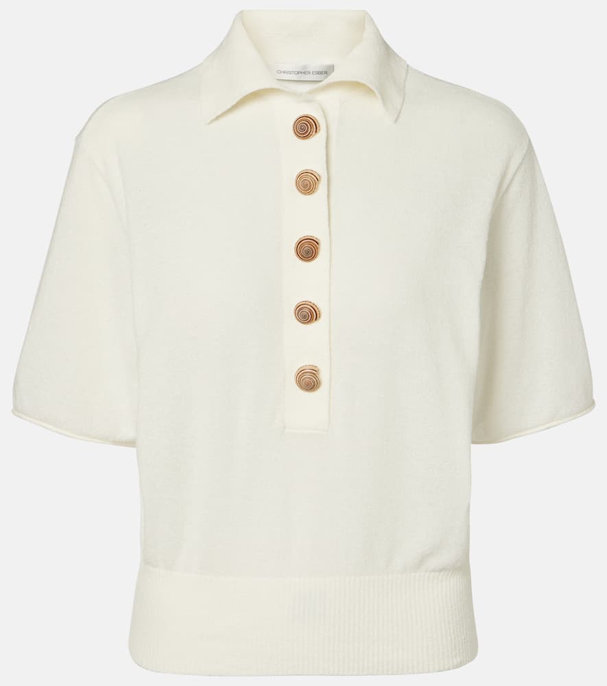 Sundial Shell cotton-blend top