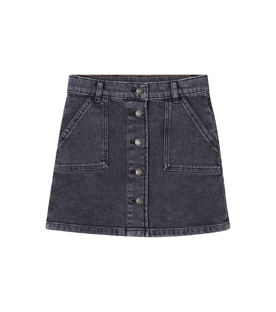 Bonpoint Grå Denim Skirt