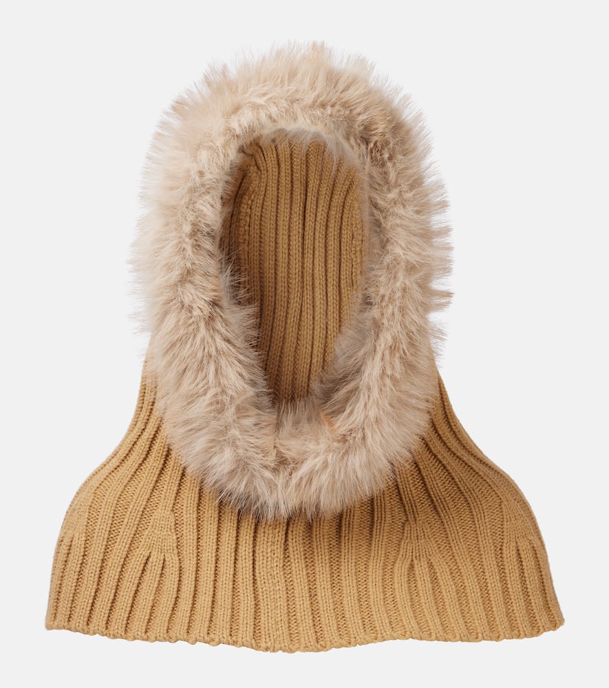Goldbergh Naomi Faux Fur-trimmed Hood In Brown