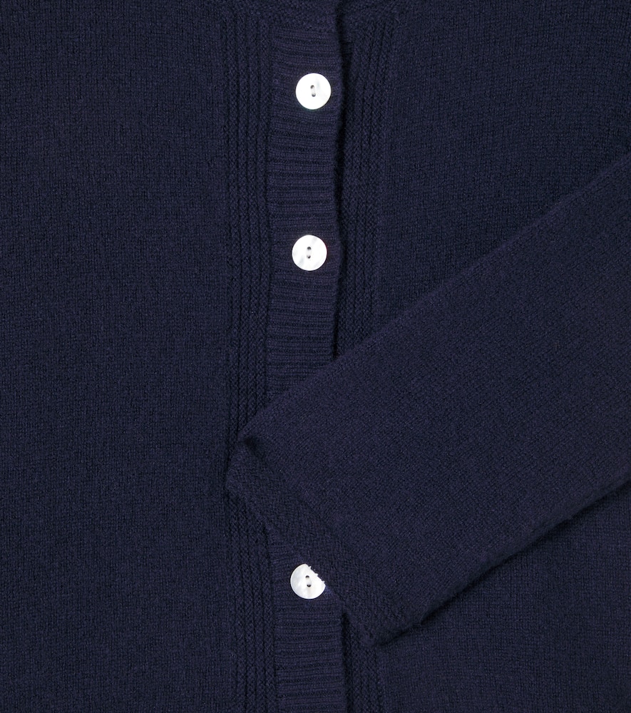 Molo Giovanna Wool Cardigan In Blue