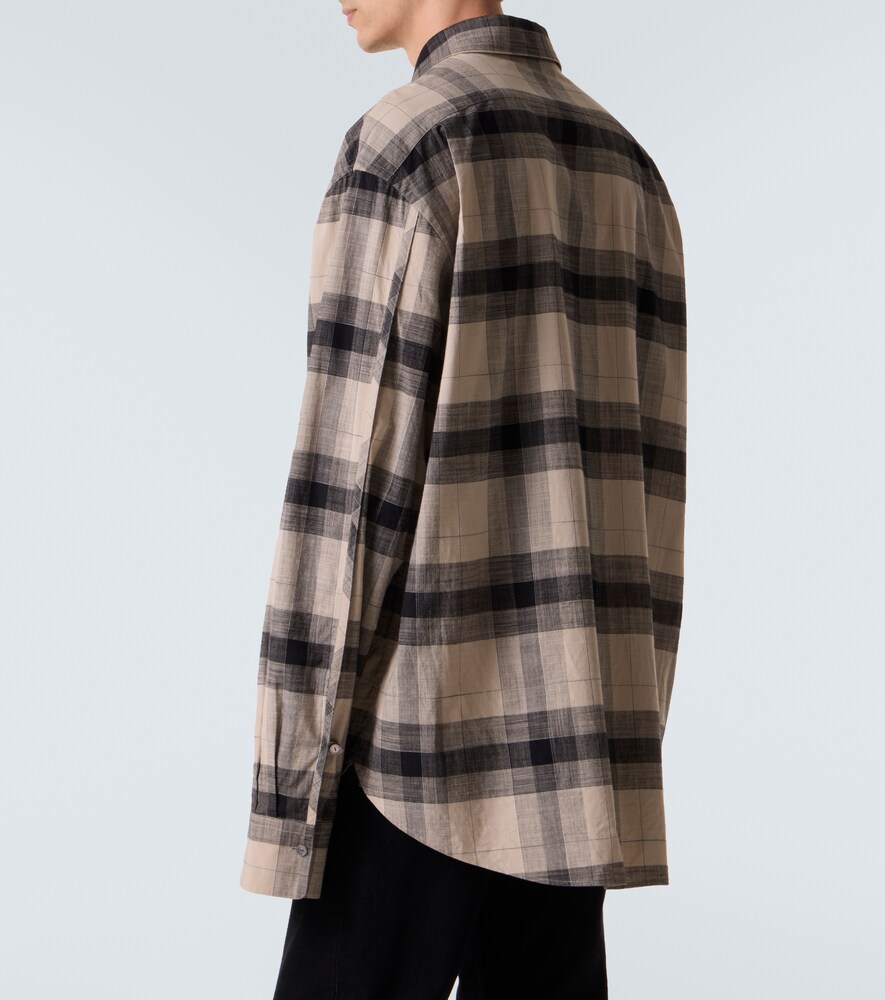  Calvin Klein Collection Calvin Klein Collection Tyson Checked Cotton Shirt 