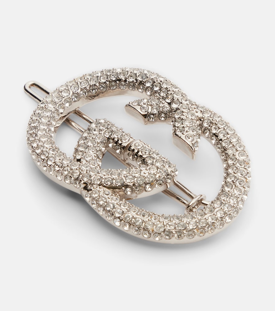  Gucci Gucci Interlocking G Embellished Barrette 