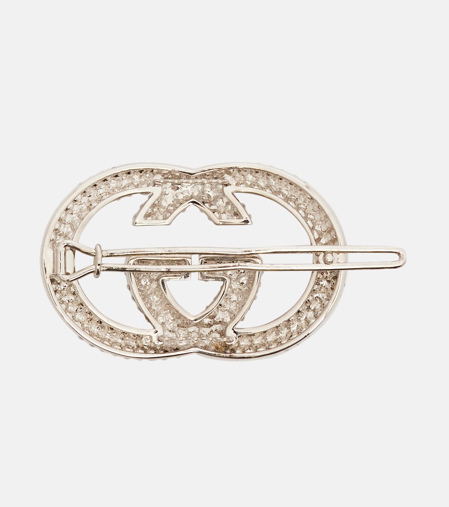  Gucci Gucci Interlocking G Embellished Barrette 