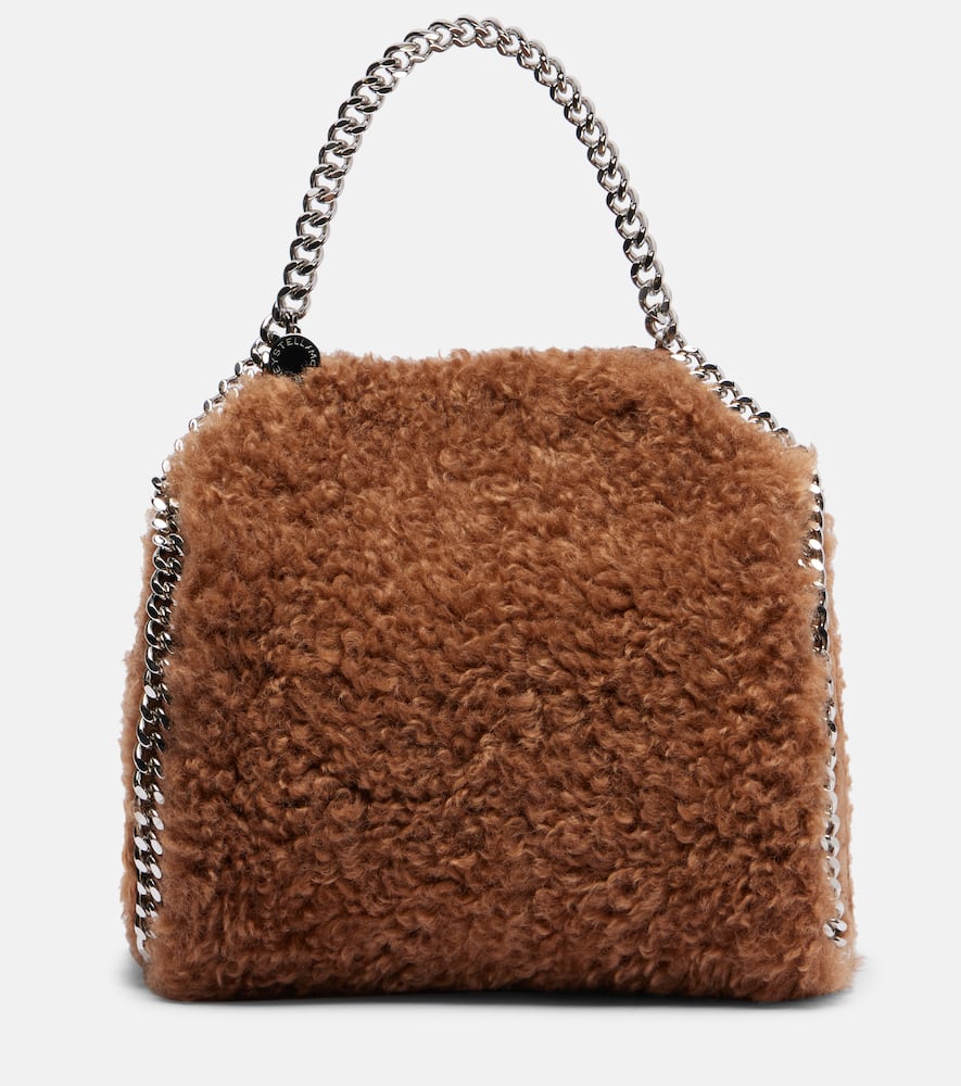 Stella Mccartney Falabella Mini Shoulder Bag In Brown