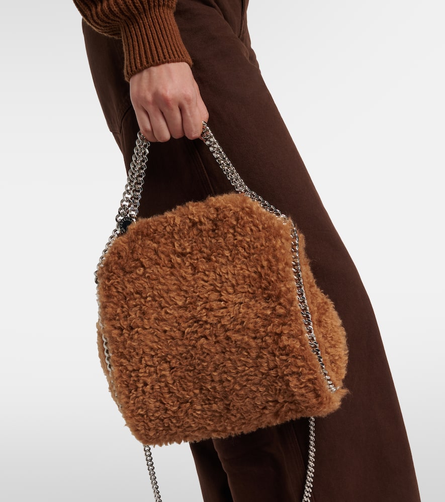 Stella Mccartney Falabella Mini Shoulder Bag In Brown