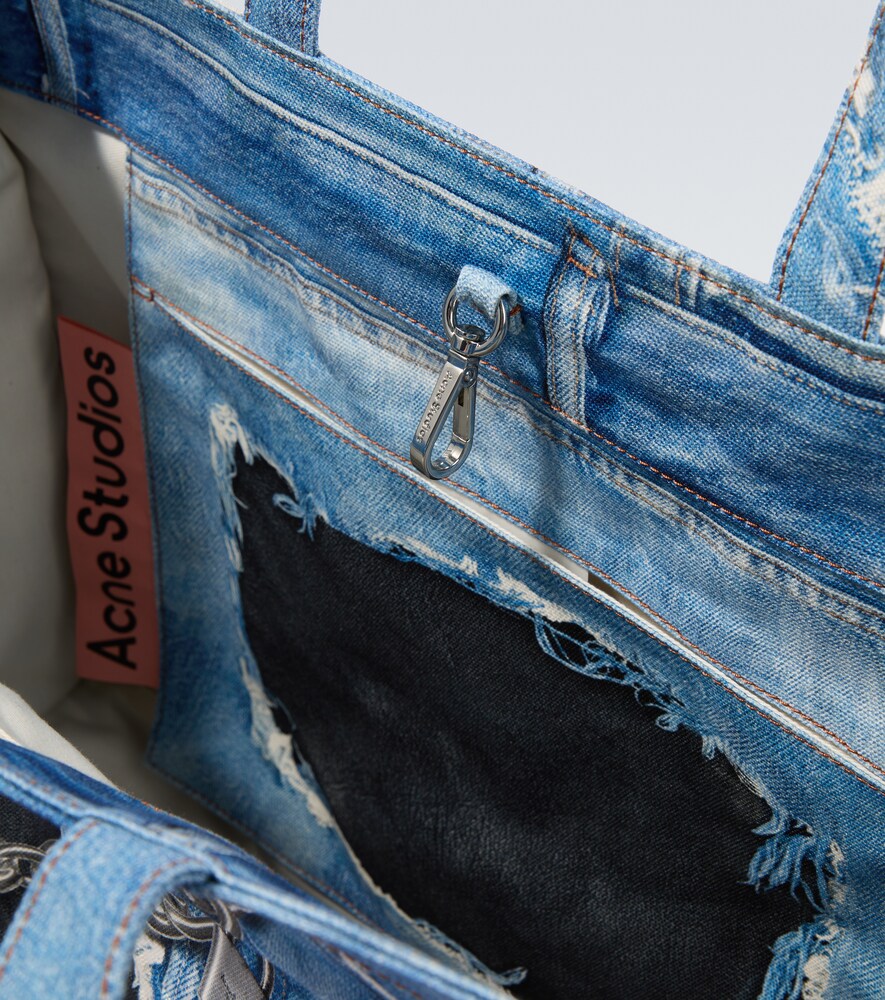  Acne Studios Acne Studios Trompe-lâåil Printed Canvas Tote Bag 