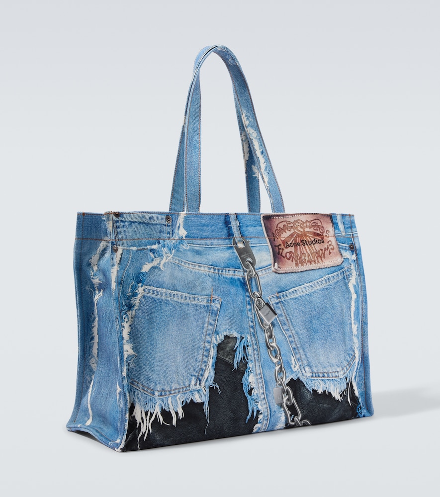 Acne Studios Acne Studios Trompe-lâåil Printed Canvas Tote Bag 