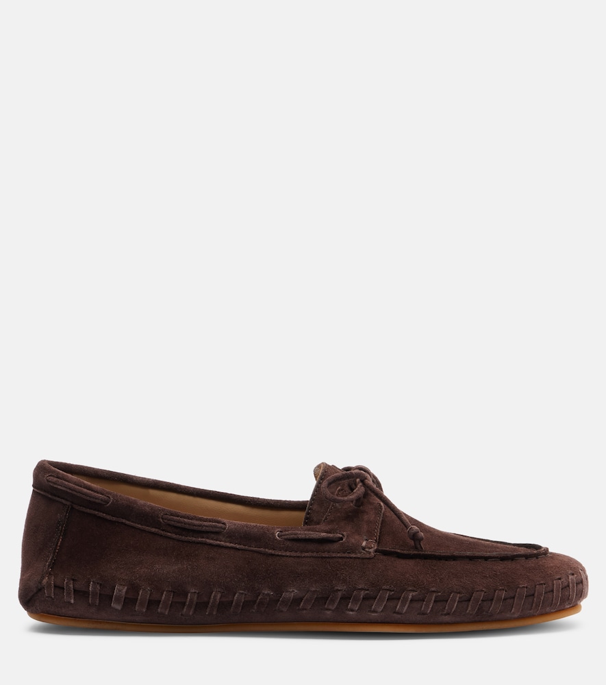  Le Monde Beryl Le Monde Bã©ryl Driver Embroidered Suede Loafers 