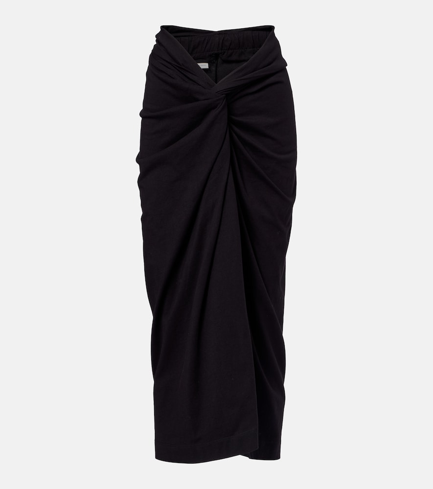 Dries Van Noten Gathered cotton midi skirt | Thumbnail 7 Dries Van Noten Gathered cotton midi skirt | Thumbnail 7