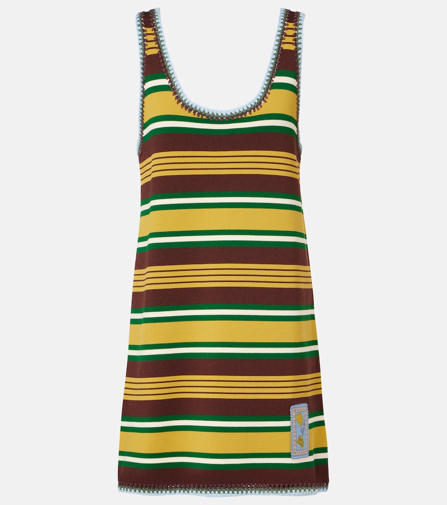 Alemais Alémais Clover striped knitted minidress