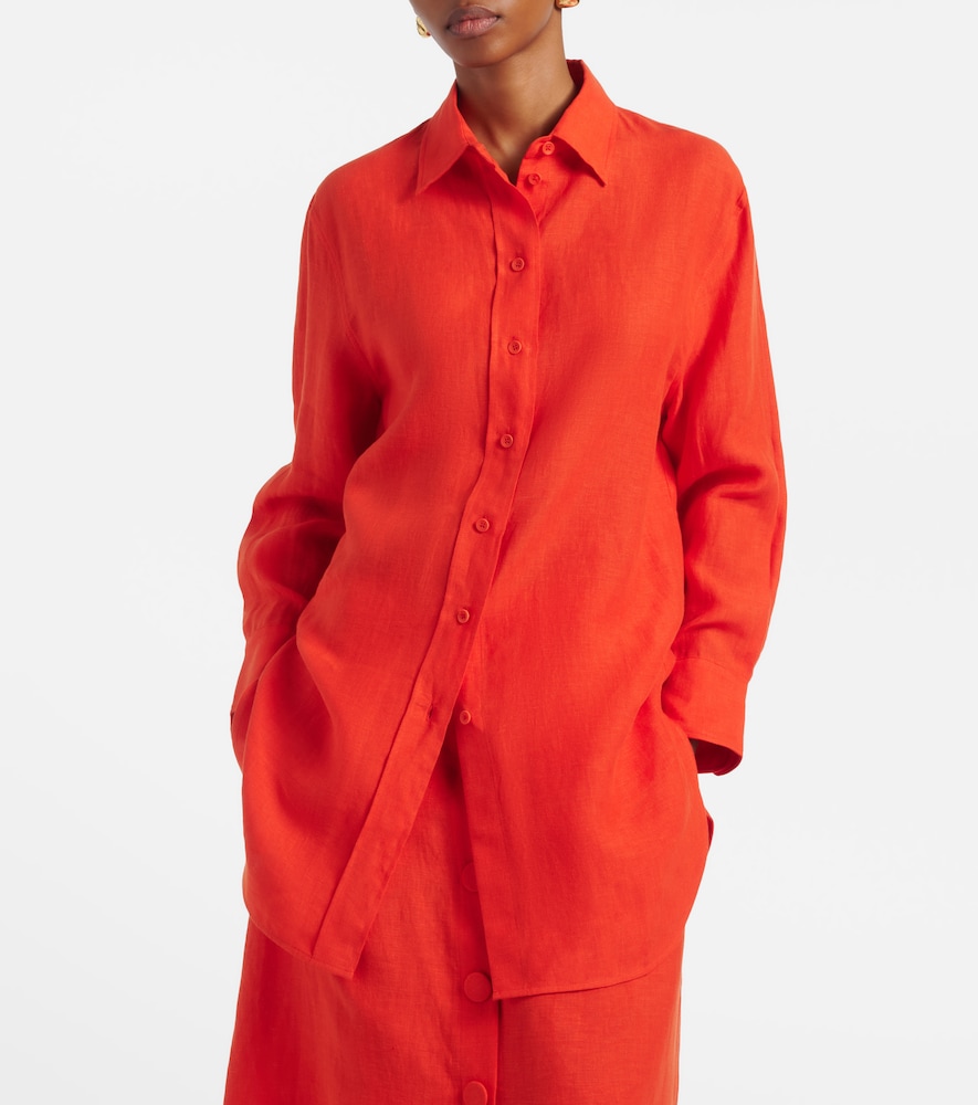  Eres Eres Camisa Oversized Mignonnette De Lino 