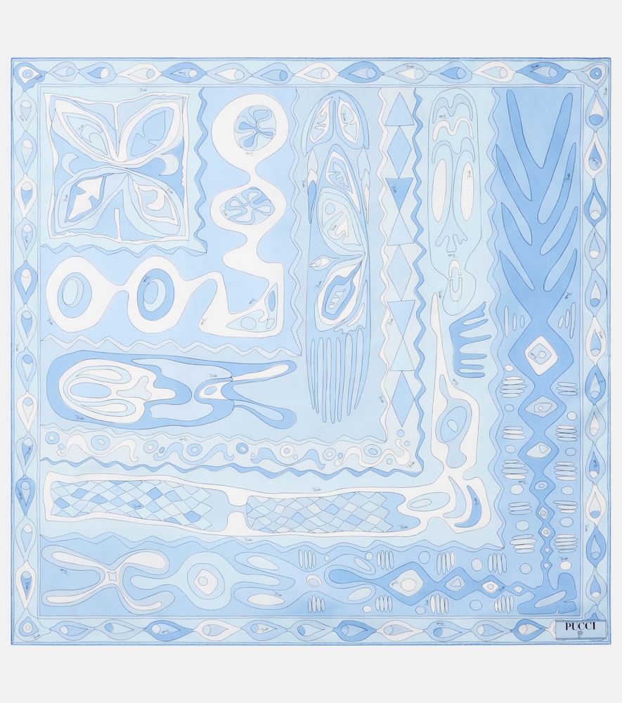 Pucci Angoli silk twill scarf