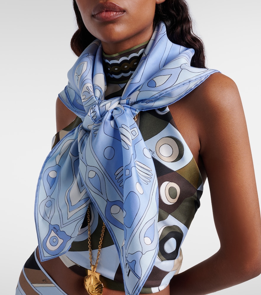 Pucci Angoli silk twill scarf