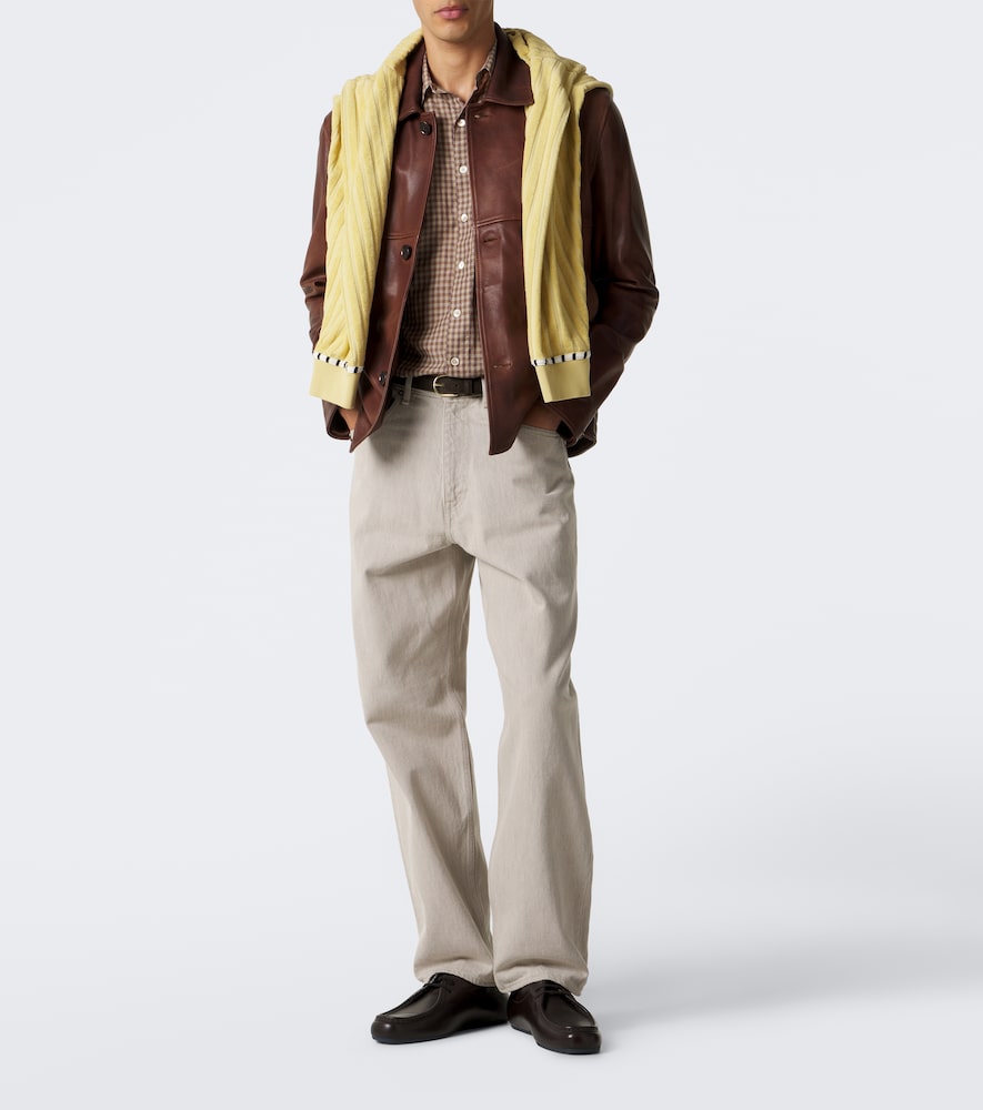 Hard Twist Faded Wide-Leg Jeans