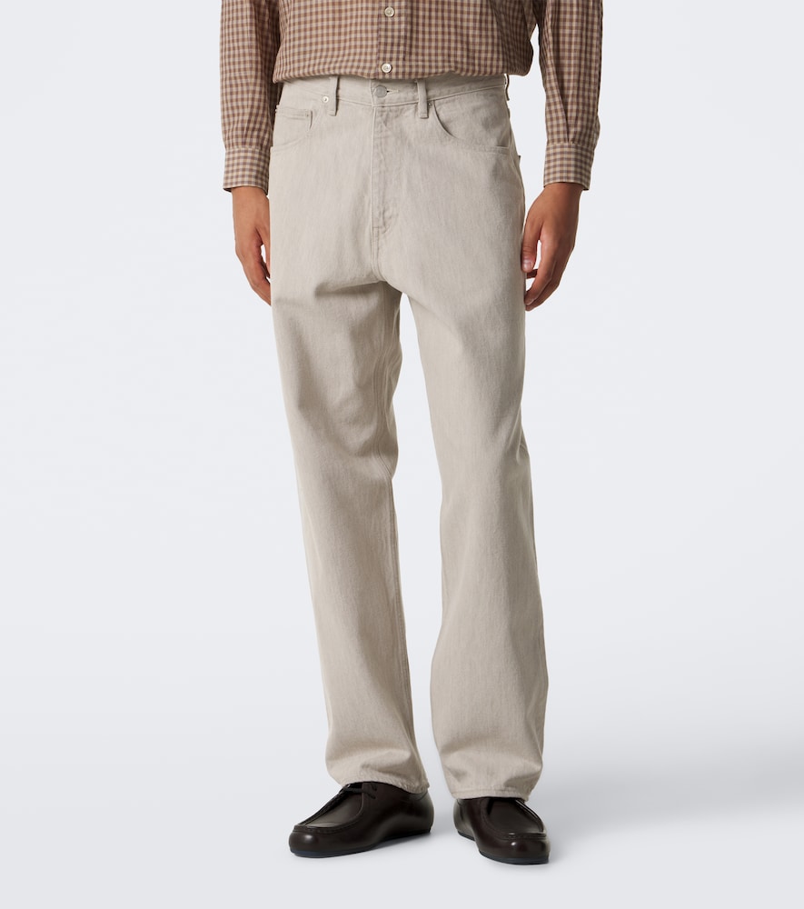 Hard Twist Faded Wide-Leg Jeans