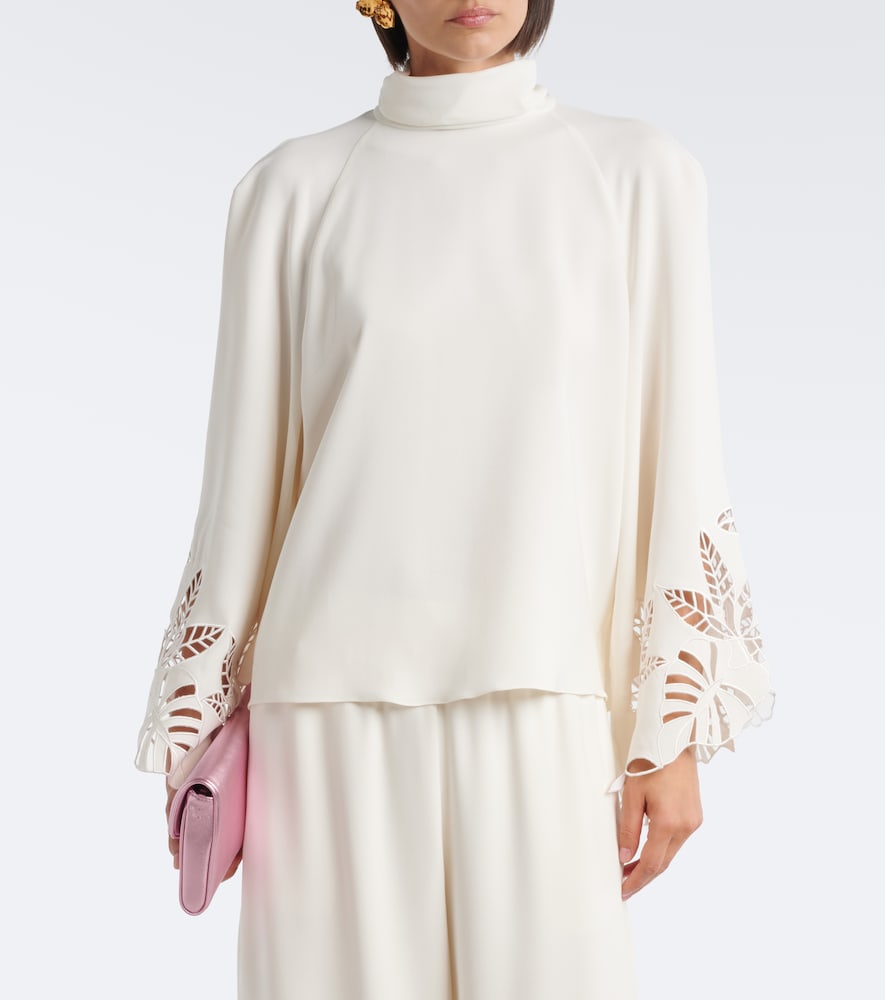 Silk-Blend Georgette Blouse