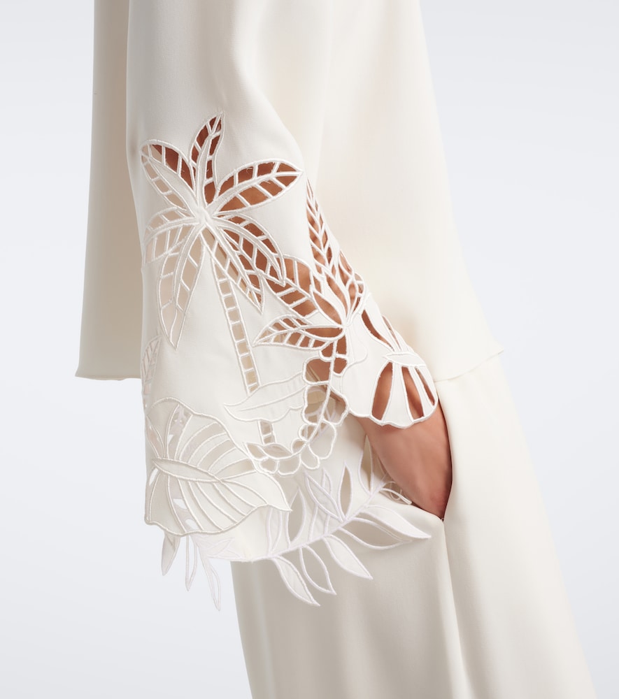 Silk-Blend Georgette Blouse