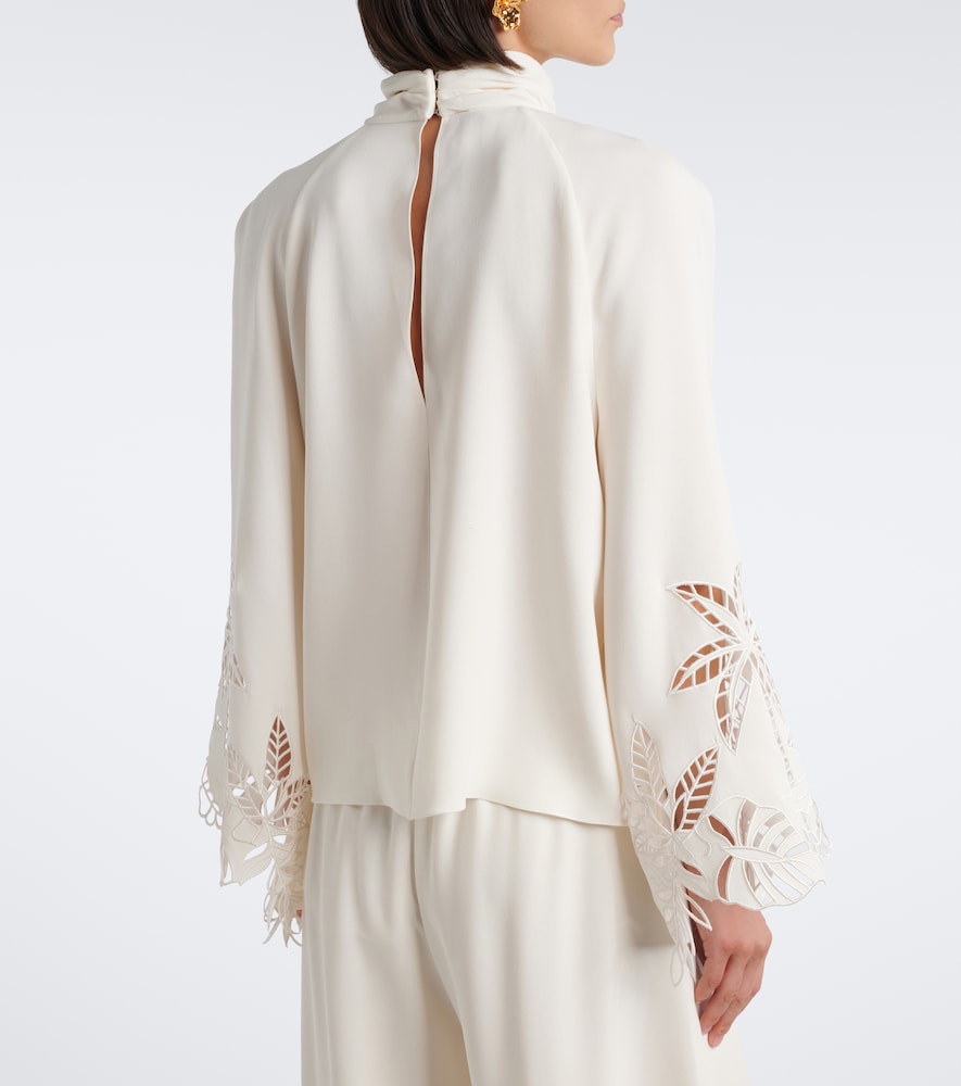 Silk-Blend Georgette Blouse