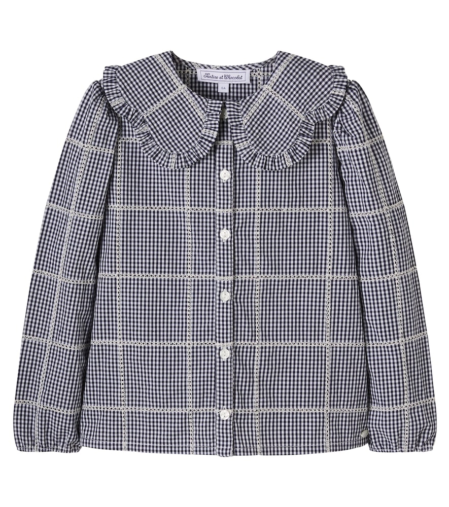 Jacke aus Baumwolle mit Spitze