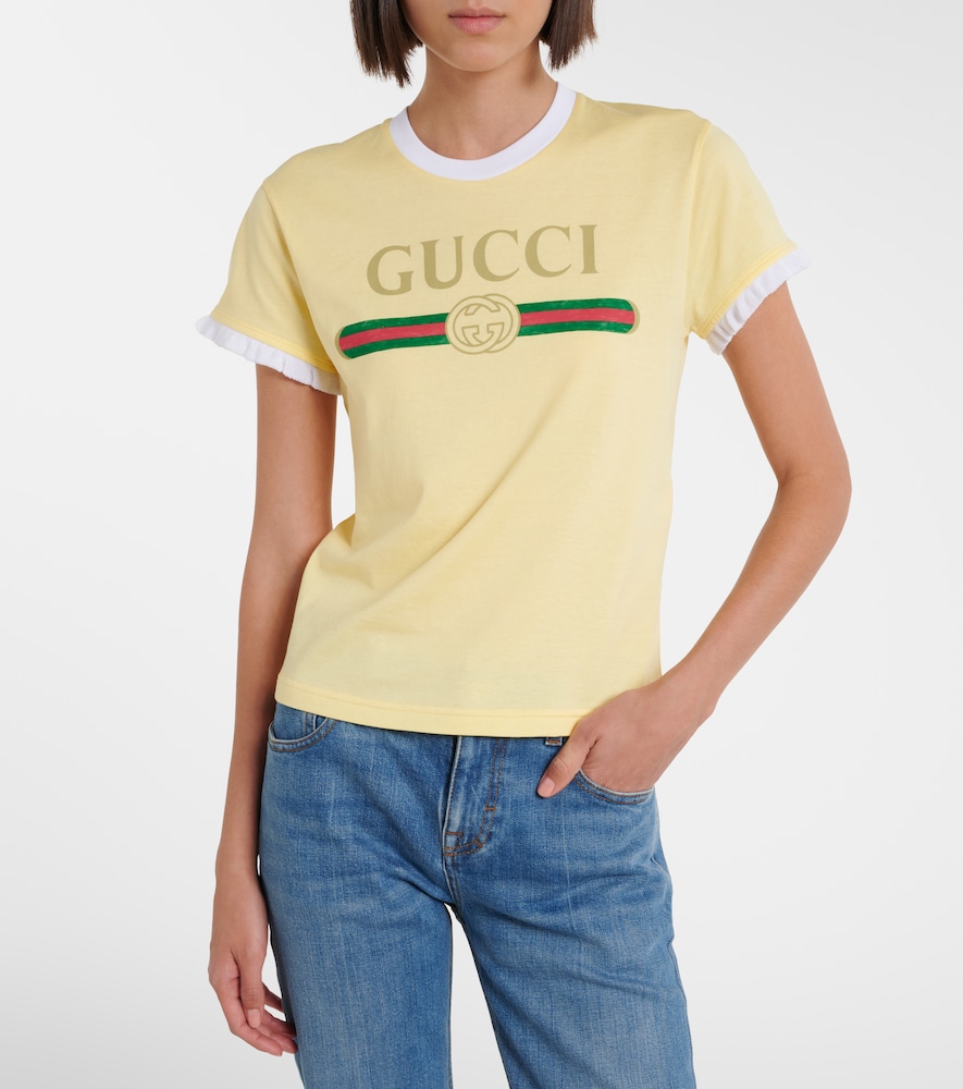  Gucci Gucci T-shirt Aus Baumwoll-jersey Mit Logo 