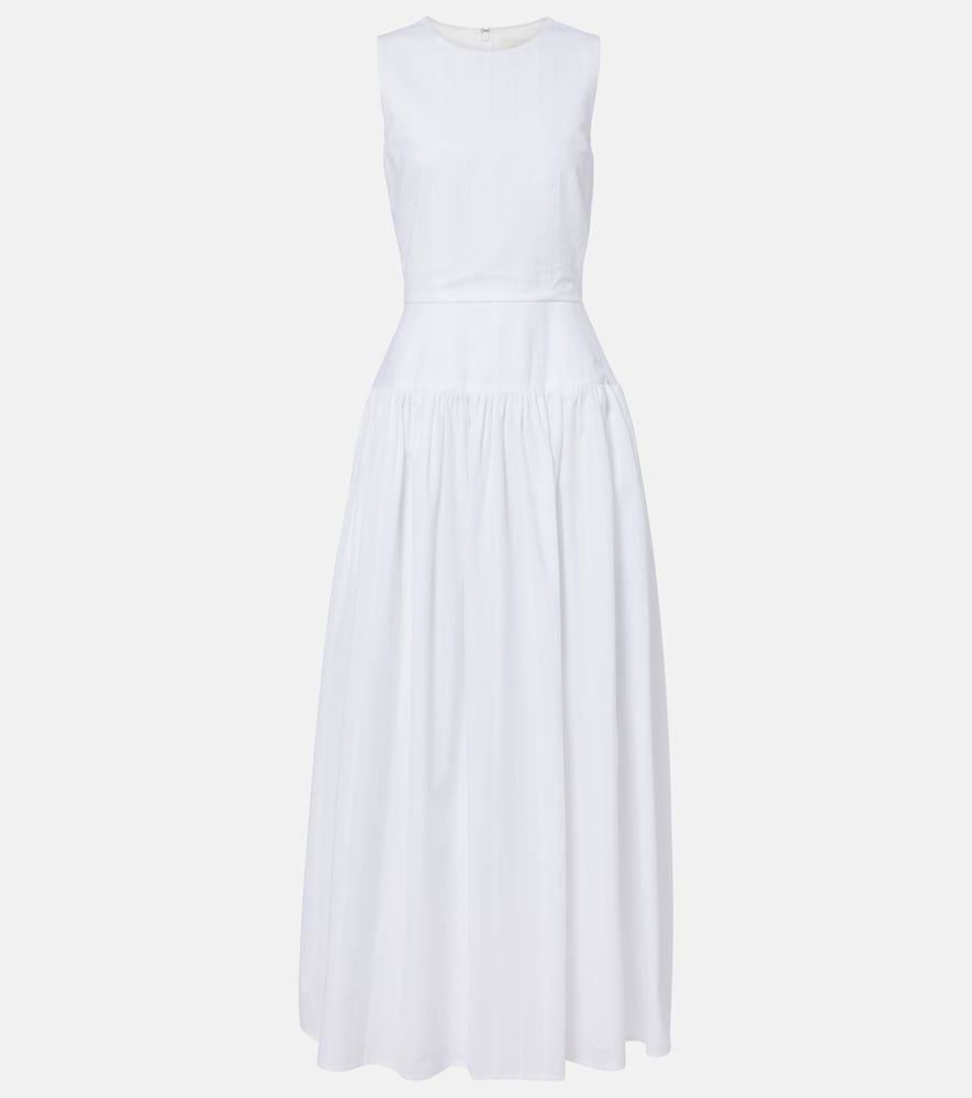 Loulou De Saison Women's White Ama Cotton Poplin Maxi Dress UK Size 10 - Mytheresa