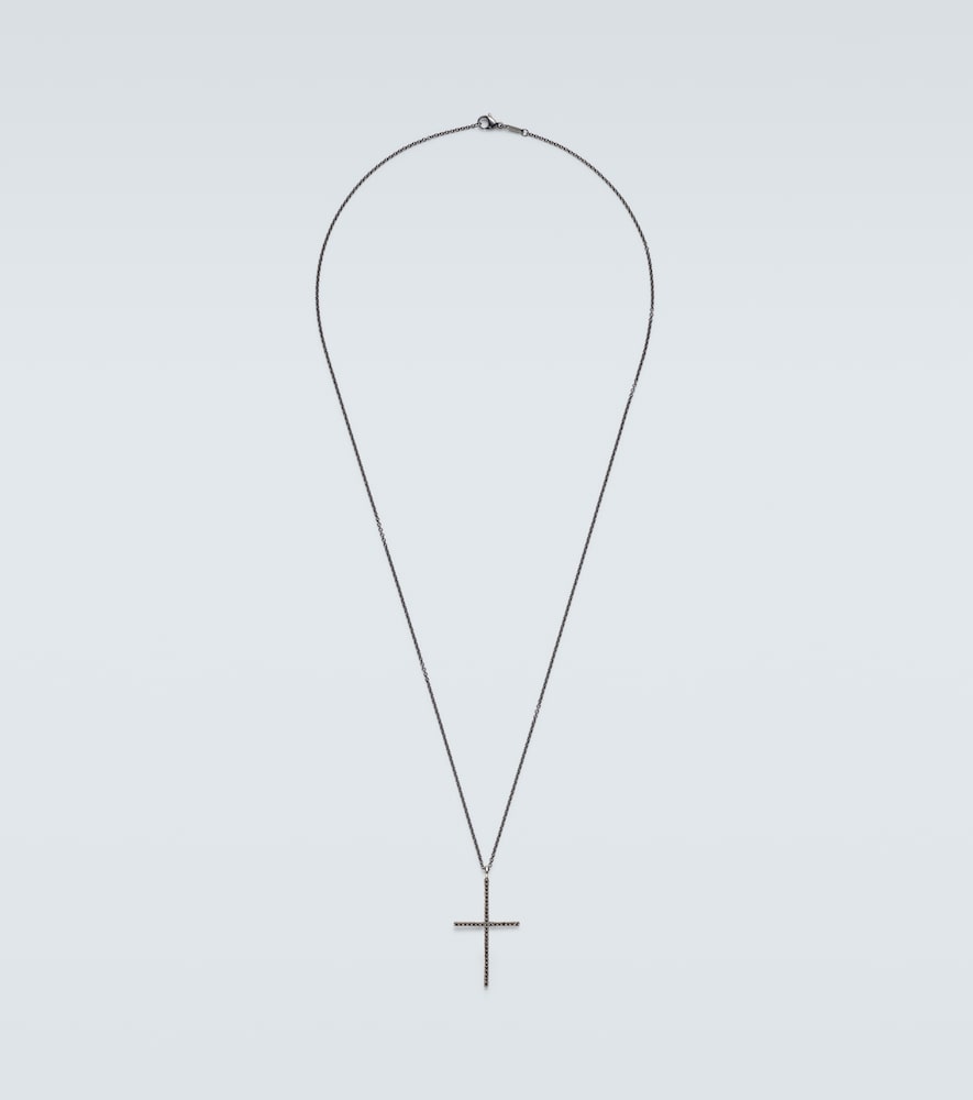 Ileana Makri Classic 18kt white gold and steel necklace with diamonds | Thumbnail 6 Ileana Makri Classic 18kt white gold and steel necklace with diamonds | Thumbnail 6