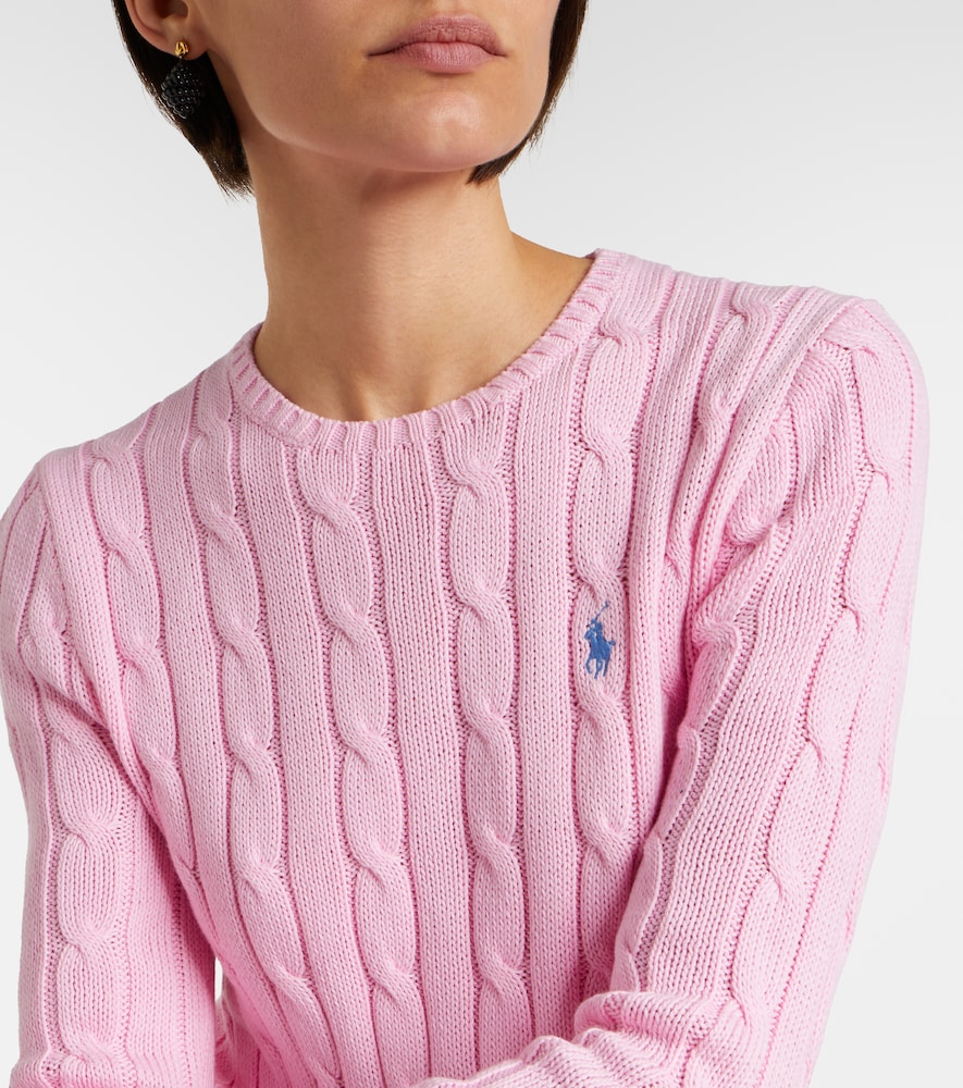 Ralph Lauren Cable-Knit Cotton Sweater Polo