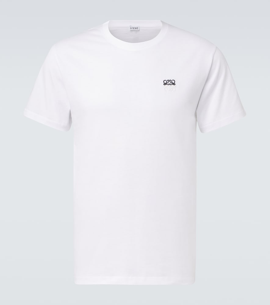 Loewe Anagram Cotton Jersey T-shirt In White