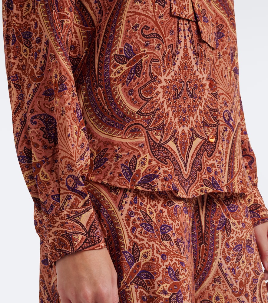Lise Tie-Neck Silk Crêpe De Chine Blouse