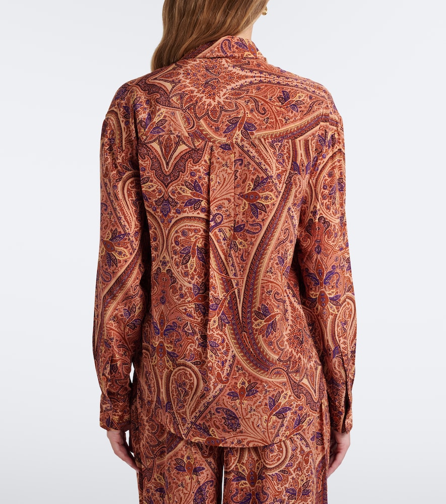 Lise Tie-Neck Silk Crêpe De Chine Blouse
