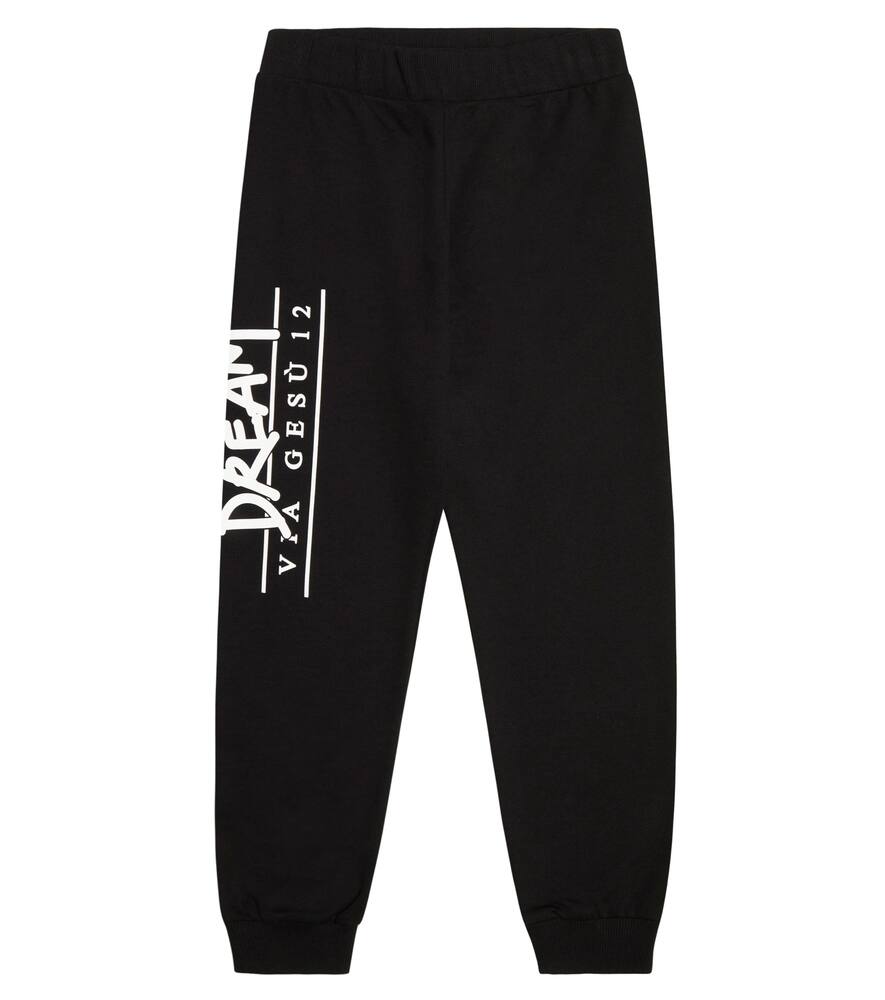Versace Kids Printed cotton jersey sweatpants
