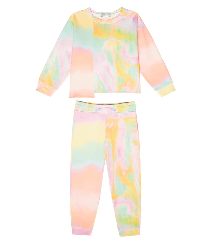 Stella McCartney Kids Printed cotton sweatshirt and pants set