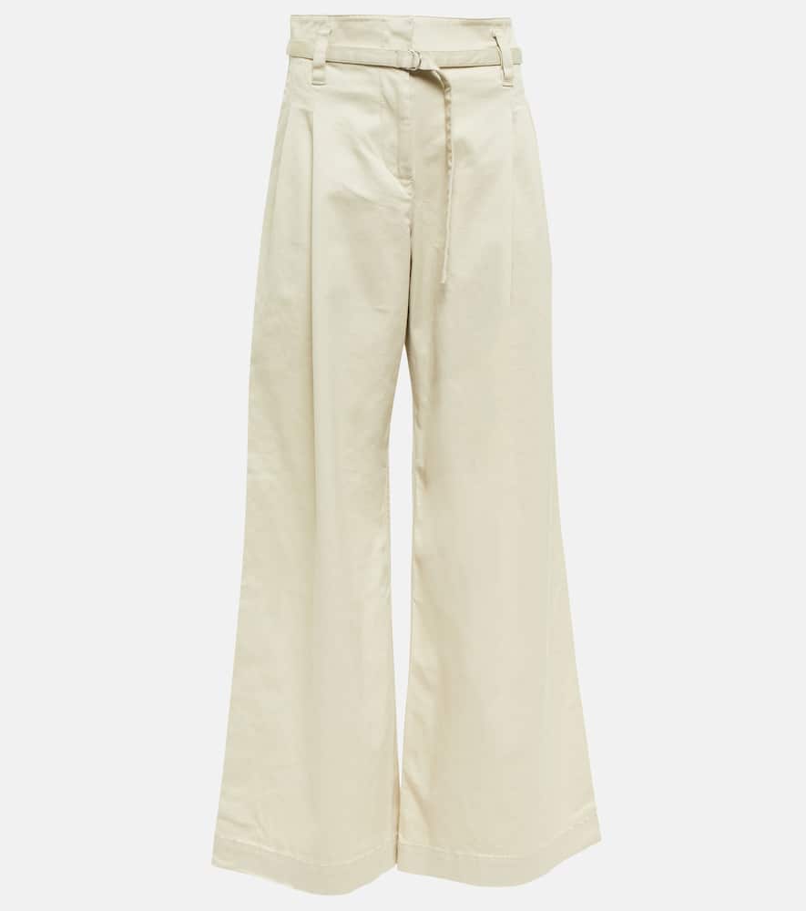 Proenza Schouler Twill high-rise wide-leg pants