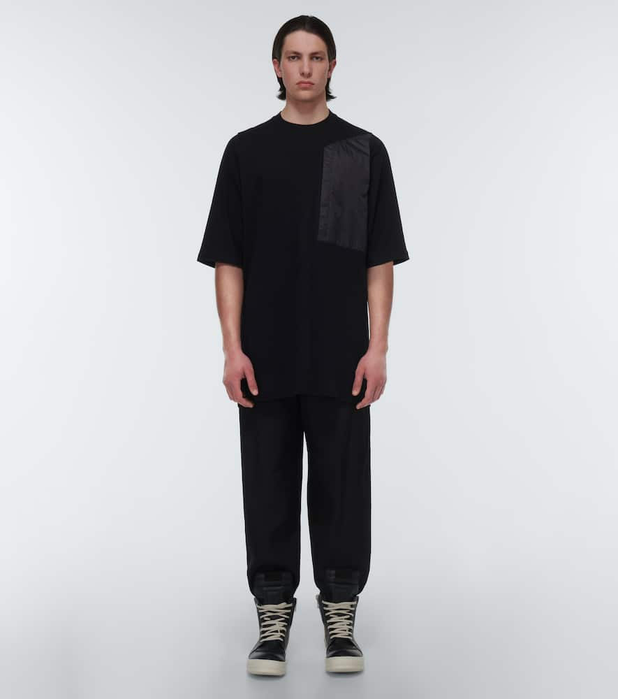 Shop Rick Owens Pocket Cotton Jersey T-shirt In Black