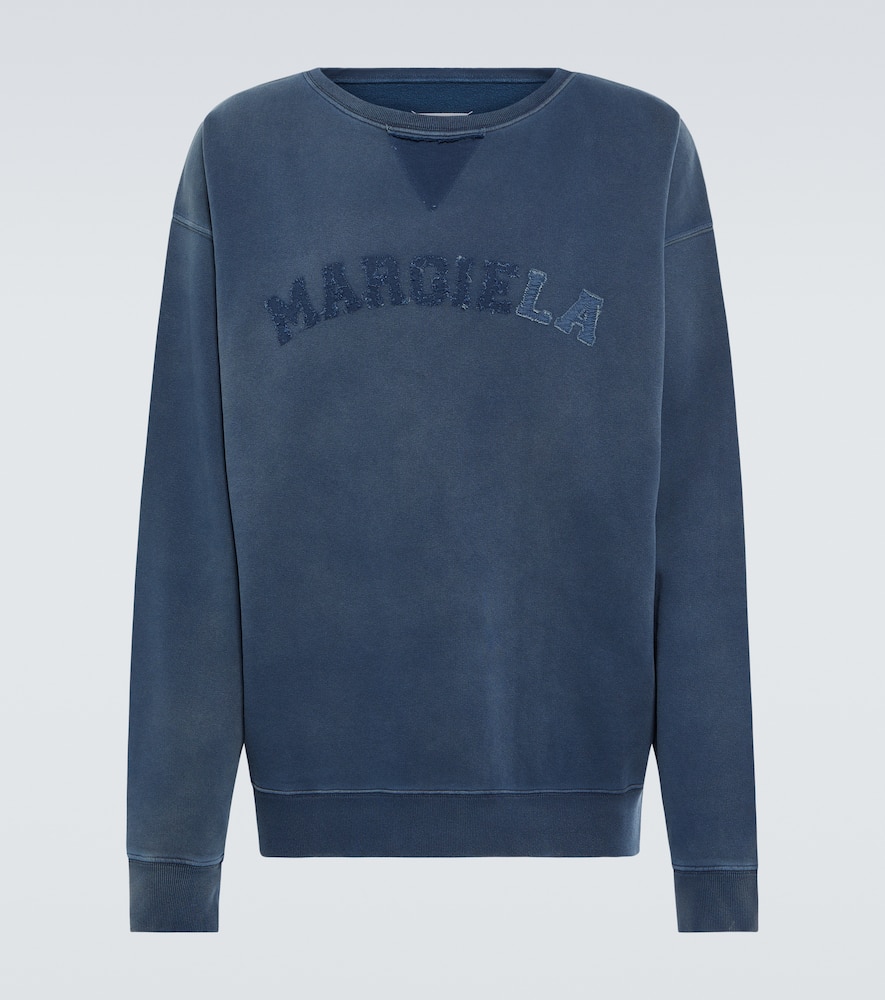 Logo cotton fleece sweatshirt